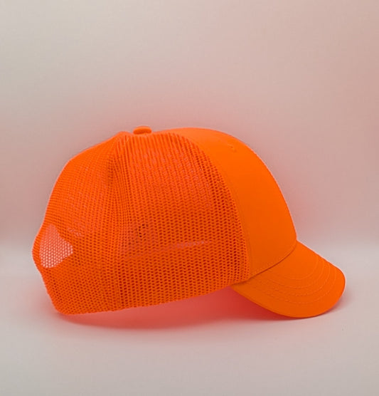 Hunter Orange Short Bill Hunting Hat