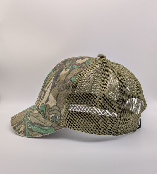 Mossy Oak Greenleaf Meshback Short Bill Hunting Hat